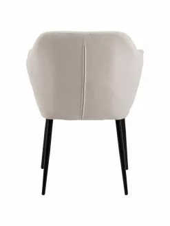 Armlehnstuhl Emilia in Beige mit Metallbeinen, B 57 x T 59 cm -Esszimmer Verkäufe Armlehnstuhl Emilia in Beige mit Metallbeinen 5