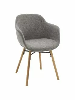 Westwing Collection Armlehnstuhl Fiji mit schmaler Sitzschale, B 59 x T 55 cm