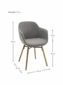 Westwing Collection Armlehnstuhl Fiji mit schmaler Sitzschale, B 59 x T 55 cm -Esszimmer Verkäufe Armlehnstuhl Fiji mit schmaler Sitzschale 26