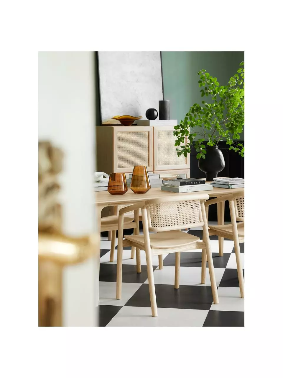 Westwing Collection Armlehnstuhl Gali mit Wiener Geflecht, naturbelassen, B 56 x T 55 cm 5 Westwing Collection Armlehnstuhl Gali mit Wiener Geflecht, naturbelassen, B 56 x T 55 cm – Bild 3