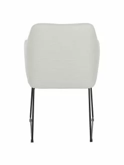 Westwing Collection Armlehnstuhl Isla in Cremeweiß, B 60 x T 62 cm -Esszimmer Verkäufe Armlehnstuhl Isla in Cremeweiss 5