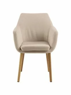 Armlehnstuhl Nora mit Holzbeinen, B 58 x T 58 cm -Esszimmer Verkäufe Armlehnstuhl Nora mit Holzbeinen 3