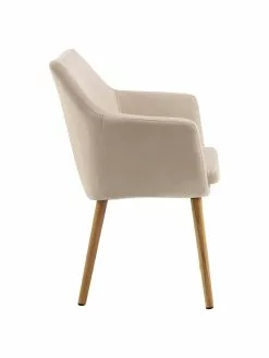 Armlehnstuhl Nora mit Holzbeinen, B 58 x T 58 cm -Esszimmer Verkäufe Armlehnstuhl Nora mit Holzbeinen 5