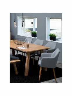 Armlehnstuhl Nora mit Holzbeinen, B 58 x T 58 cm -Esszimmer Verkäufe Armlehnstuhl Nora mit Holzbeinen 9