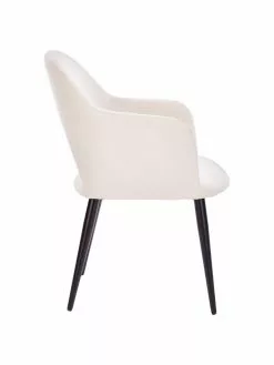 Westwing Collection Armlehnstuhl Rachel in Beige, B 52 x T 59 cm -Esszimmer Verkäufe Armlehnstuhl Rachel in Beige 4