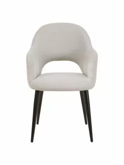 Westwing Collection Armlehnstuhl Rachel in Grau, B 52 x T 59 cm 10 Westwing Collection Armlehnstuhl Rachel in Grau, B 52 x T 59 cm -Esszimmer Verkäufe Armlehnstuhl Rachel in Grau 2