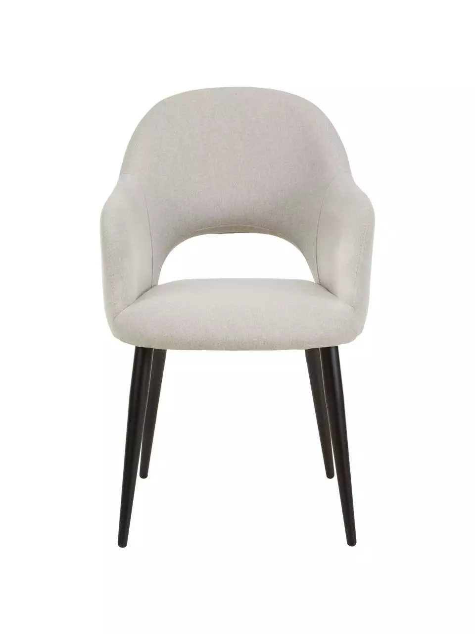 Westwing Collection Armlehnstuhl Rachel in Grau, B 52 x T 59 cm 5 Westwing Collection Armlehnstuhl Rachel in Grau, B 52 x T 59 cm – Bild 3