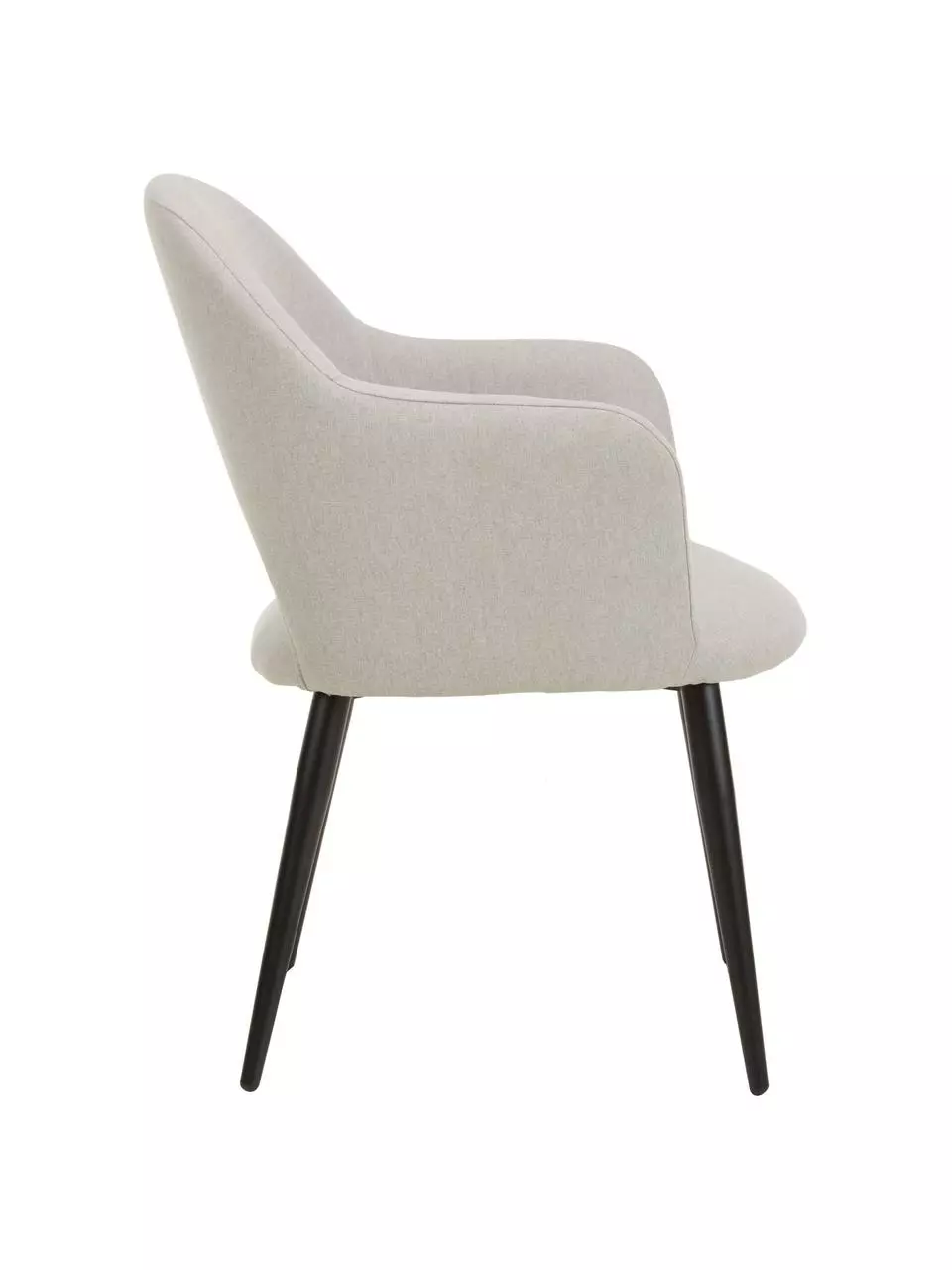 Westwing Collection Armlehnstuhl Rachel in Grau, B 52 x T 59 cm 6 Westwing Collection Armlehnstuhl Rachel in Grau, B 52 x T 59 cm – Bild 4