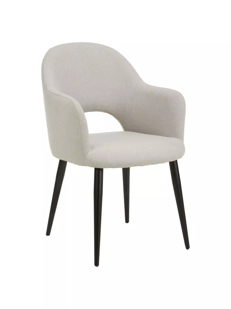 Westwing Collection Armlehnstuhl Rachel in Grau, B 52 x T 59 cm 3 Westwing Collection Armlehnstuhl Rachel in Grau, B 52 x T 59 cm