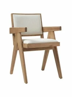 Westwing Collection Armlehnstuhl Sissi mit Polsterung, B 58 x T 52 cm