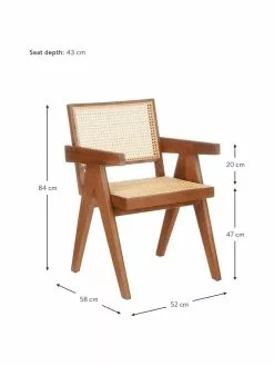 Westwing Collection Armlehnstuhl Sissi mit Wiener Geflecht, B 52 x T 58 cm 12 Westwing Collection Armlehnstuhl Sissi mit Wiener Geflecht, B 52 x T 58 cm -Esszimmer Verkäufe Armlehnstuhl Sissi mit Wiener Geflecht 16