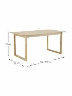 Westwing Collection Ausziehbarer Esstisch Calla, 160 - 240 x 90 cm, B 160 bis 240 x T 90 cm 11 Westwing Collection Ausziehbarer Esstisch Calla, 160 - 240 x 90 cm, B 160 bis 240 x T 90 cm -Esszimmer Verkäufe Ausziehbarer Esstisch Calla 160 240 x 90 cm 3