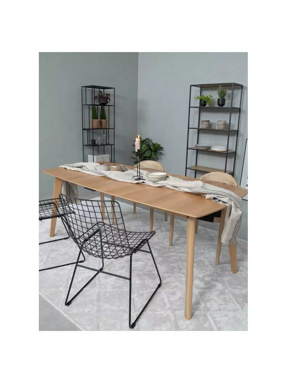 Rowico Ausziehbarer Esstisch Cirrus, 190 - 235 x 90 cm, B 190 bis 235 x T 90 cm 4 Rowico Ausziehbarer Esstisch Cirrus, 190 - 235 x 90 cm, B 190 bis 235 x T 90 cm – Bild 2