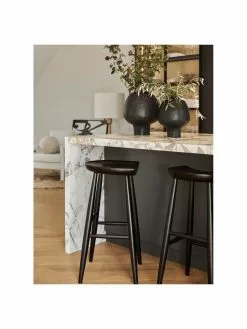 Esszimmer Verkäufe -Esszimmer Verkäufe Barhocker Nino aus Mangoholz in Schwarz 1