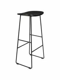 Barhocker Tangle in Schwarz, B 40 x H 80 cm