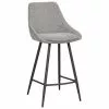 Rowico Barstuhl Sierra in Grau mit Metall-Beinen, B 47 x H 97 cm 2 Rowico Barstuhl Sierra in Grau mit Metall-Beinen, B 47 x H 97 cm -Esszimmer Verkäufe Barstuhl Sierra in Grau mit Metall Beinen