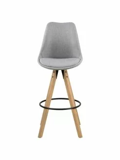 Barstühle Dima in Hellgrau, 2 Stück, B 49 x H 112 cm -Esszimmer Verkäufe Barstuhle Dima in Hellgrau 2 Stuck 2