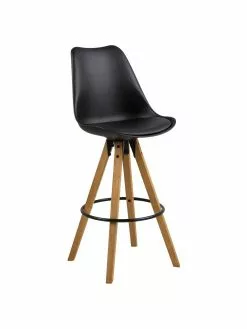 Barstühle Dima in Schwarz, 2 Stück, B 49 x H 112 cm