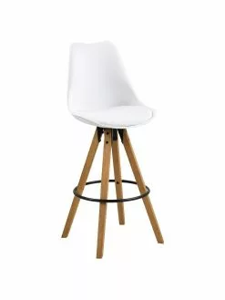 Barstühle Dima in Weiß, 2 Stück, B 49 x H 112 cmNur noch 1 Artikel verfügbar