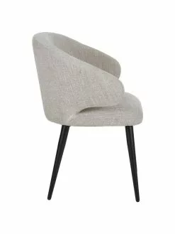 Westwing Collection Bouclé-Armlehnstuhl Celia in modernem Design, B 57 x T 62 cm -Esszimmer Verkäufe Boucle Armlehnstuhl Celia in modernem Design 10