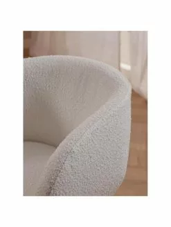 Westwing Collection Bouclé-Armlehnstühle Alani in Weiß, 2 Stück, B 58 x H 78 cm -Esszimmer Verkäufe Boucle Armlehnstuhle Alani in Weiss 2 Stuck 2