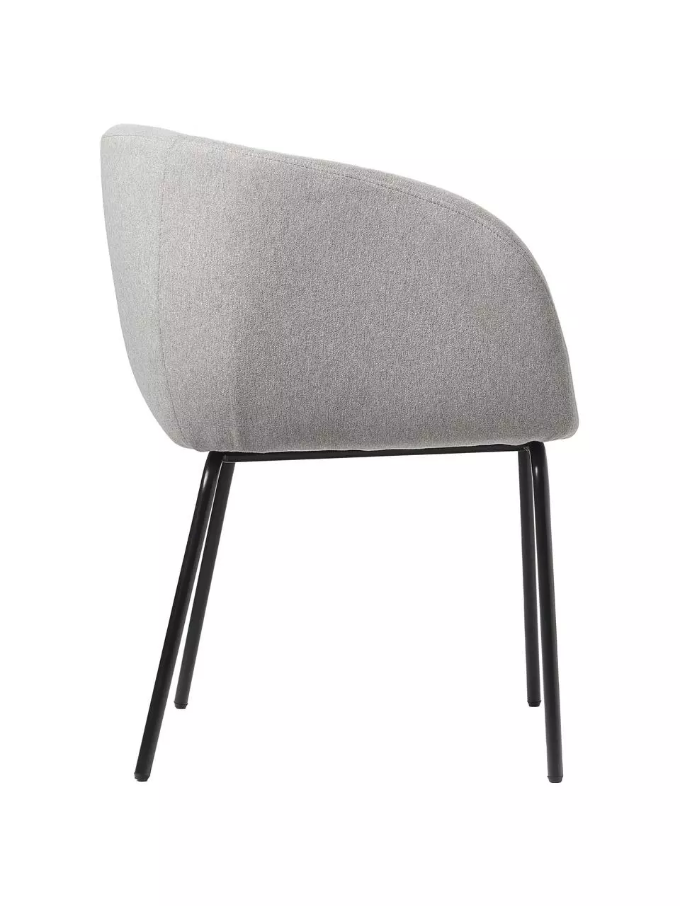 Westwing Collection Bouclé-Cocktailsessel Alani in Hellgrau, B 51 x H 78 cm 7 Westwing Collection Bouclé-Cocktailsessel Alani in Hellgrau, B 51 x H 78 cm – Bild 5