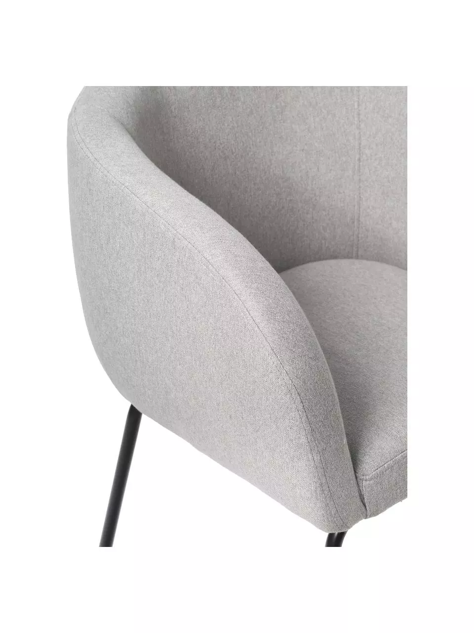 Westwing Collection Bouclé-Cocktailsessel Alani in Hellgrau, B 51 x H 78 cm 8 Westwing Collection Bouclé-Cocktailsessel Alani in Hellgrau, B 51 x H 78 cm – Bild 6
