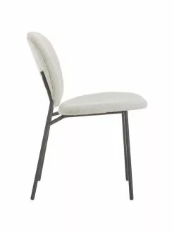 Westwing Collection Boucl&eacute;-Polsterst&uuml;hle Ulrica in Cremewei&szlig;, 2 St&uuml;ck, B 47 x T 61 cm -Esszimmer Verkäufe Boucle Polsterstuhle Ulrica in Cremeweiss 2 Stuck 5