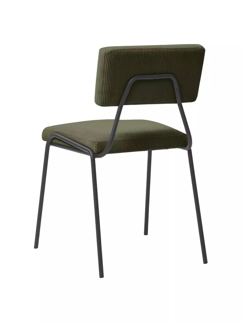 Westwing Collection Cord-Polsterstühle Mats in Grün, 2 Stück, B 50 x H 80 cm 8 Westwing Collection Cord-Polsterstühle Mats in Grün, 2 Stück, B 50 x H 80 cm – Bild 6