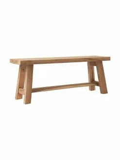 Westwing Collection Deko-Bank Lawas aus Teakholz, B 120 x H 45 cm