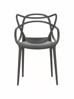 Kartell Design Armlehnstühle Masters in Schwarz, 2 Stück, B 57 x T 47 cm -Esszimmer Verkäufe Design Armlehnstuhle Masters in Schwarz 2 Stuck 4