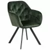 Drehbarer Samt-Armlehnstuhl Lucie in Grün, B 58 x T 62 cm 1 Drehbarer Samt-Armlehnstuhl Lucie in Grün, B 58 x T 62 cm -Esszimmer Verkäufe Drehbarer Samt Armlehnstuhl Lucie in Grun