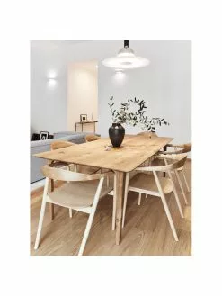 Westwing Collection Esstisch Archie aus Eichenholz, in verschiedenen Größen, B 180 x T 90 cm -Esszimmer Verkäufe Esstisch Archie aus Eichenholz in verschiedenen Grossen 8