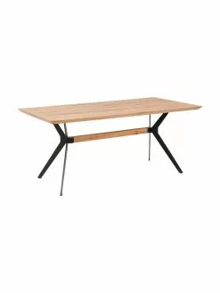 Kare Design Esstisch Downtown aus Eichenholz, in verschiedenen Größen, B 180 x T 90 cm