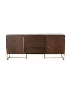 Dutchbone Fischgrät-Sideboard Class mit Türen und Akazienholzfurnier, B 180 x H 80 cm 12 Dutchbone Fischgrät-Sideboard Class mit Türen und Akazienholzfurnier, B 180 x H 80 cm -Esszimmer Verkäufe Fischgrat Sideboard Class mit Turen und Akazienholzfurnier 4