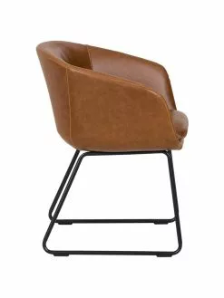 Westwing Collection Gepolsterter Armlehnstuhl Juri aus Kunstleder, B 58 x T 58 cm 13 Westwing Collection Gepolsterter Armlehnstuhl Juri aus Kunstleder, B 58 x T 58 cm -Esszimmer Verkäufe Gepolsterter Armlehnstuhl Juri aus Kunstleder 5