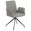 Gepolsterter Drehstuhl Naya in Grau, B 59 x T 59 cm -Esszimmer Verkäufe Gepolsterter Drehstuhl Naya in Grau