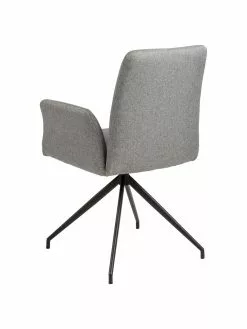 Gepolsterter Drehstuhl Naya in Grau, B 59 x T 59 cm -Esszimmer Verkäufe Gepolsterter Drehstuhl Naya in Grau 4