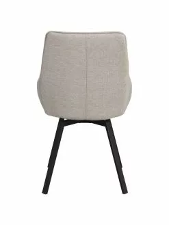 Rowico Gepolsteter Drehstuhl Alison in Greige mit Metall-Beinen, B 51 x T 57 cm -Esszimmer Verkäufe Gepolsteter Drehstuhl Alison in Greige mit Metall Beinen 5