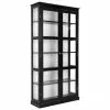 Glasvitrine Wilma in Schwarz, B 98 x H 193 cm -Esszimmer Verkäufe Glasvitrine Wilma in Schwarz