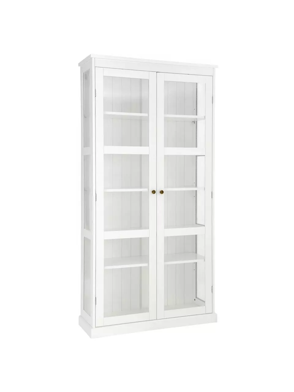 Glasvitrine Wilma in Weiß, B 98 x H 193 cm 3 Glasvitrine Wilma in Weiß, B 98 x H 193 cm