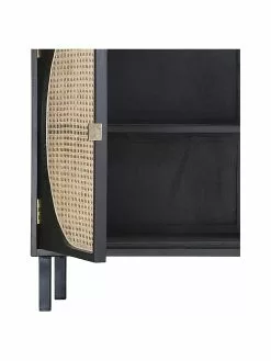 HKliving Handgemachtes Sideboard Lizzie aus Sungkai-Holz mit Wiener-Geflecht, B 160 x H 81 cm -Esszimmer Verkäufe Handgemachtes Sideboard Lizzie aus Sungkai Holz mit Wiener Geflecht 5