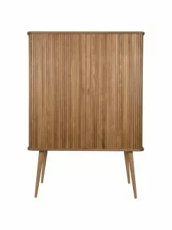 Zuiver Highboard Barbier mit Schiebetür und geriffelter Front, B 100 x H 140 cm -Esszimmer Verkäufe Highboard Barbier mit Schiebetur und geriffelter Front 3
