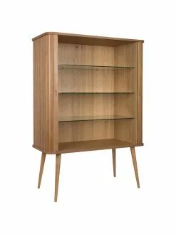 Zuiver Highboard Barbier mit Schiebetür und geriffelter Front, B 100 x H 140 cm -Esszimmer Verkäufe Highboard Barbier mit Schiebetur und geriffelter Front 5