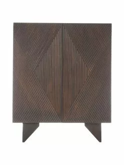 Westwing Collection Highboard Louis aus massivem Mangoholz mit Türen, B 100 x H 120 cm -Esszimmer Verkäufe Highboard Louis aus massivem Mangoholz mit Turen 4