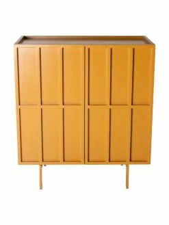 HKliving Highboard Pebble in Orange, B 80 x H 89 cm 11 HKliving Highboard Pebble in Orange, B 80 x H 89 cm -Esszimmer Verkäufe Highboard Pebble in Orange 3