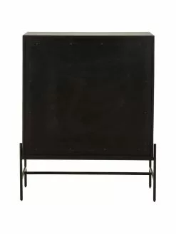Westwing Collection Highboard Vienna mit Wiener Geflecht in Schwarz, B 100 x H 120 cm -Esszimmer Verkäufe Highboard Vienna mit Wiener Geflecht in Schwarz 5