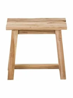 Hocker Lawas aus Teakholz, B 50 x H 46 cm