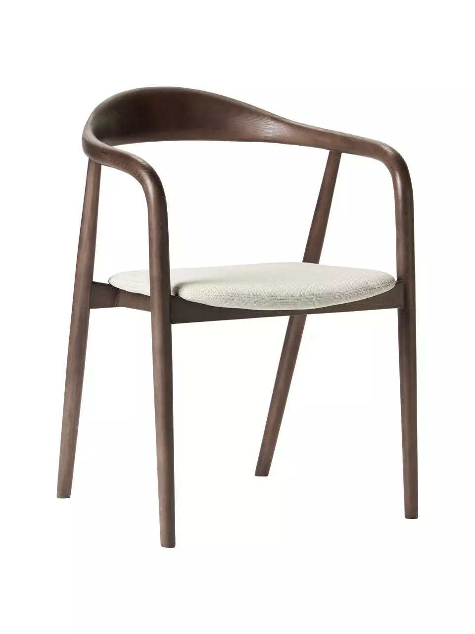 Westwing Collection Holz-Armlehnstuhl Angelina mit Sitzpolster, B 57 x H 80 cm 3 Westwing Collection Holz-Armlehnstuhl Angelina mit Sitzpolster, B 57 x H 80 cm