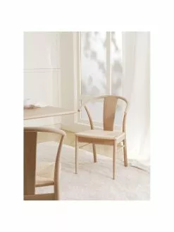 Holz-Armlehnstuhl Janik mit Binsengeflecht, B 54 x T 54 cm -Esszimmer Verkäufe Holz Armlehnstuhl Janik mit Binsengeflecht 2